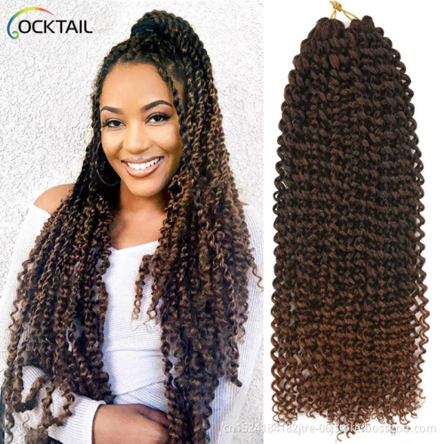 Japanese Kaneka fiber crochet braid hair double twist, private label afro kinky curl twist bulk crochet braid hair